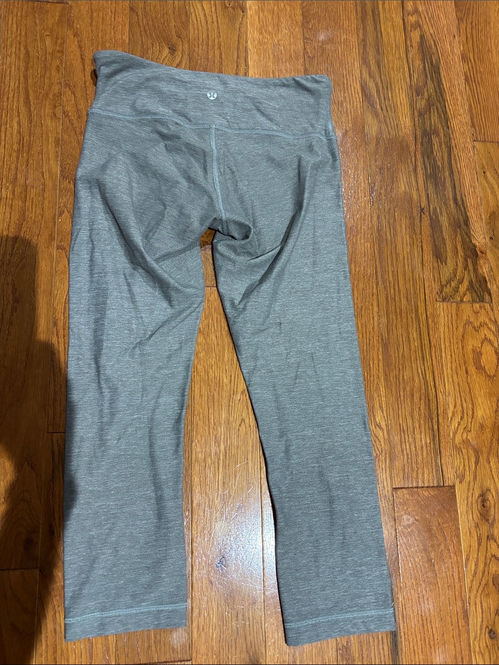 lululemon athletica Girls' Heather Gray Cropped Leggings